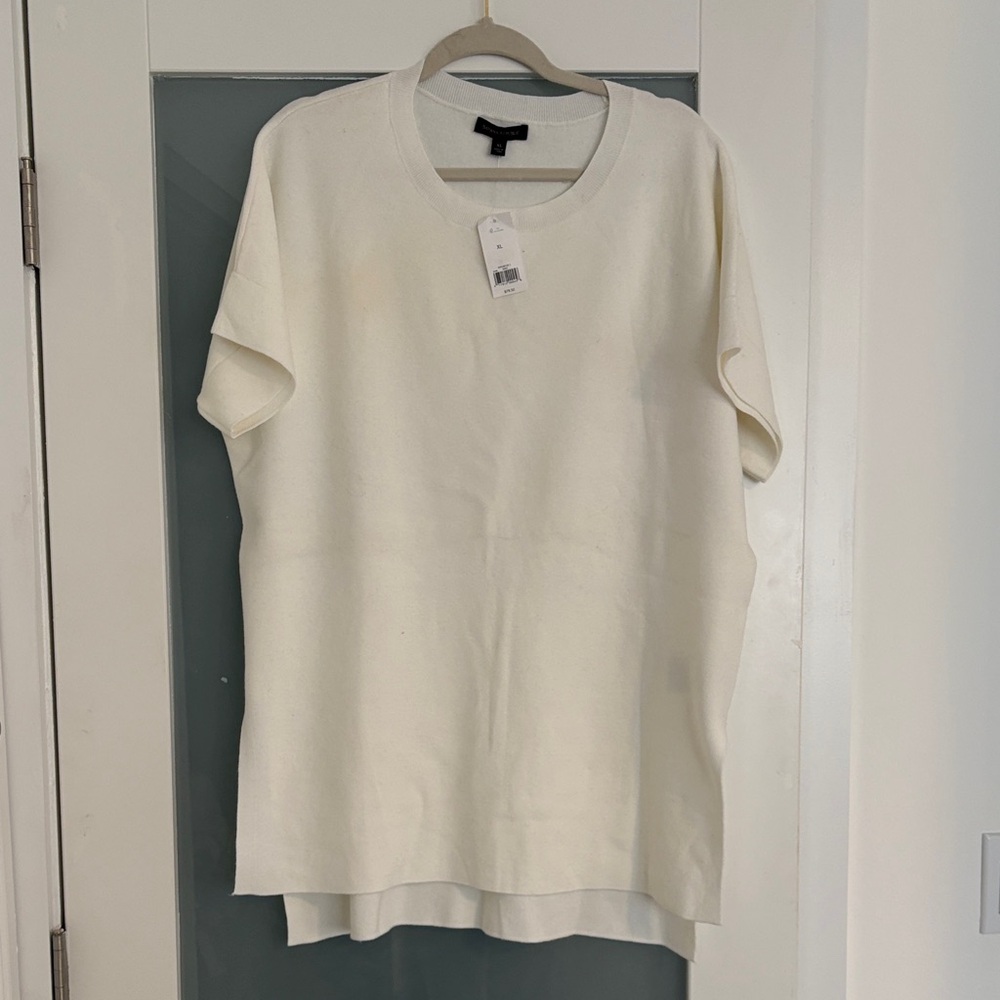 Banana Republic Cream Knit Top